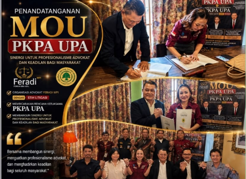 STIH Litigasi dan FERADI WPI Tandatangani MoU, Perkuat Sinergi dalam Peningkatan Kualitas SDM Hukum